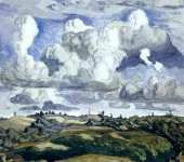 Landscape with Hills Aand Clouds